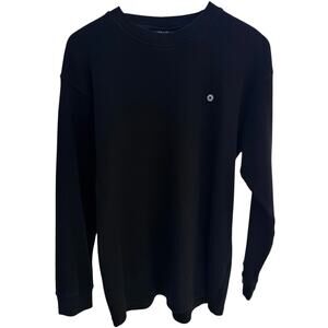 Southpole Thermal Shirt Mens Large Black Long Sleeve Waffle Knit